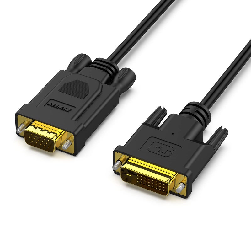 BENFEI Active DVI-D to VGA, DVI-D 24+1 to VGA 10 Feet Cable Male to Male Gold-Plated Cord - Image 1